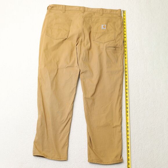 Carhartt Rugged Flex Relaxed Fit 5 Pocket Work Pant BN2517-M Hickory Tan M 42x32 - Picture 12 of 15
